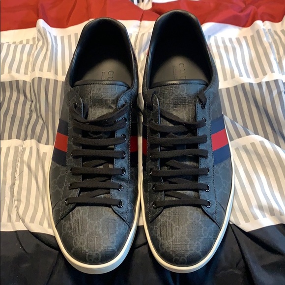 gucci ace gg supreme black